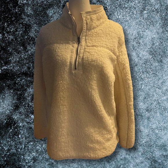 TIME and TRU LONG SLEEVE SHERPA PULLOVER - Picture 1 of 4